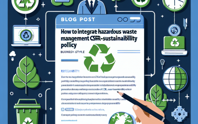 Cómo Integrar la Gestión de Residuos Peligrosos en tu Política de RSE y Sustentabilidad: Guía Práctica
